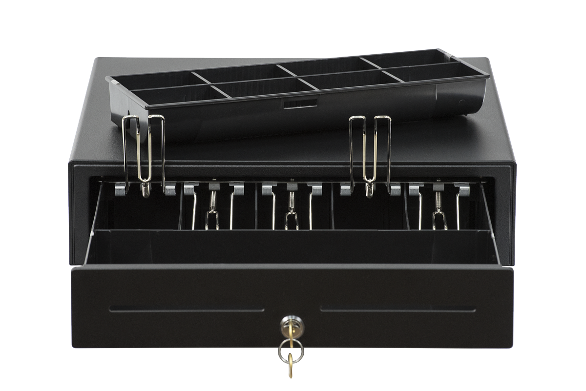 Денежный ящик АТОЛ EC-350-B черный, 350*405*90, 24V, для Штрих-ФР в Балашихе