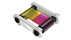 Полноцветная лента (YMCKO) на 500 оттисков с чистящим роликом; для принтера Advent SOLID 700 в Балашихе